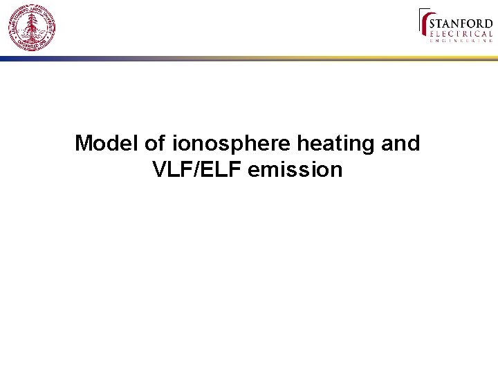 Model of ionosphere heating and VLF/ELF emission 