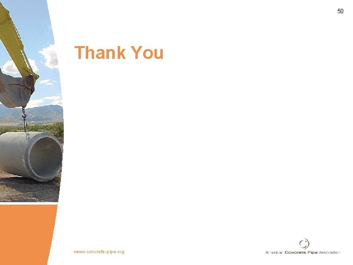 50 Thank You www. concrete-pipe. org 50 Thank You www. concrete-pipe. org