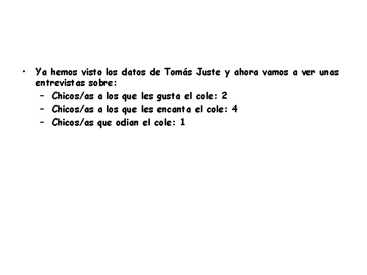  • Ya hemos visto los datos de Tomás Juste y ahora vamos a