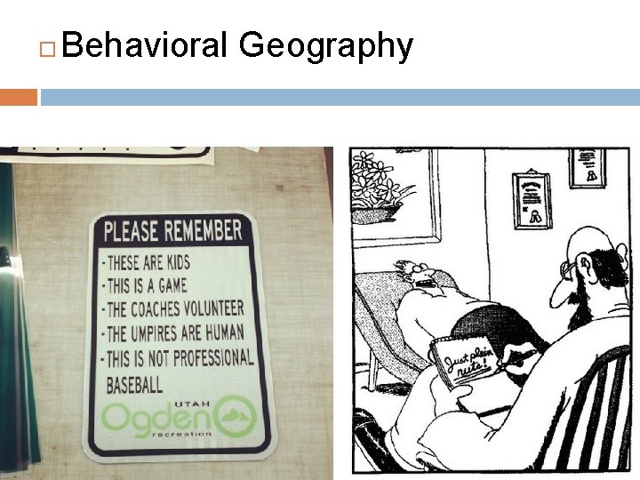  Behavioral Geography 