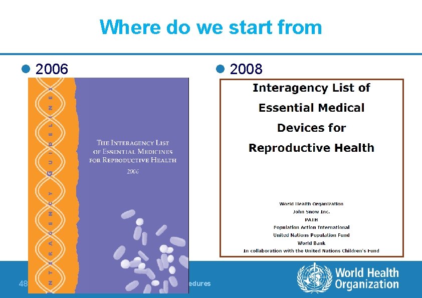 Where do we start from l 2006 48 | Essential Medicines List: Concept and