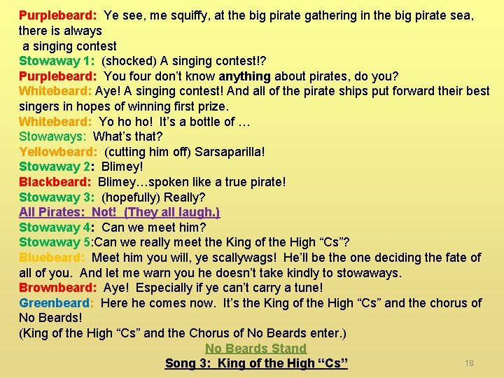 Purplebeard: Ye see, me squiffy, at the big pirate gathering in the big pirate