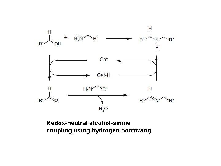 Redox-neutral alcohol-amine coupling using hydrogen borrowing 