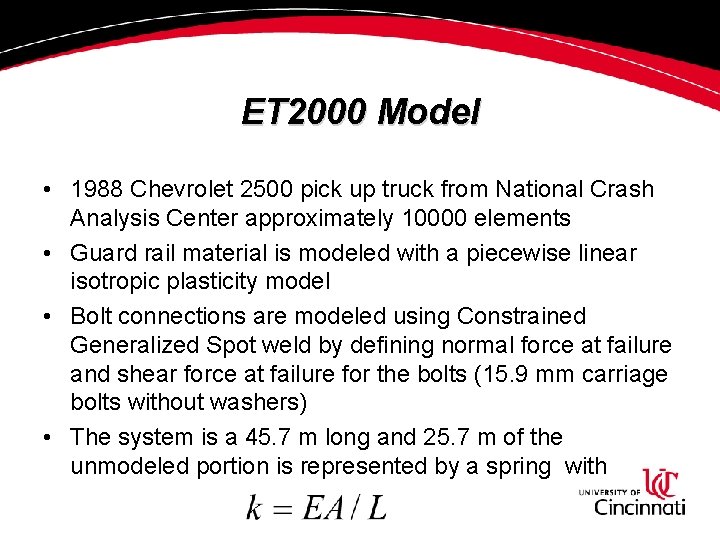 ET 2000 Model • 1988 Chevrolet 2500 pick up truck from National Crash Analysis