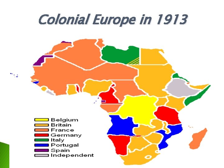 Colonial Europe in 1913 