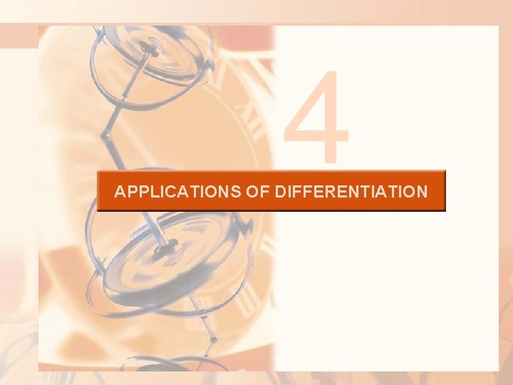 4 APPLICATIONS OF DIFFERENTIATION 