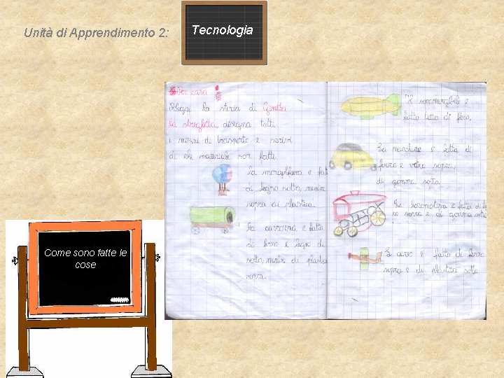 Unità di Apprendimento 2: Come sono fatte le cose Tecnologia Unità di Apprendimento 2: Come sono fatte le cose Tecnologia