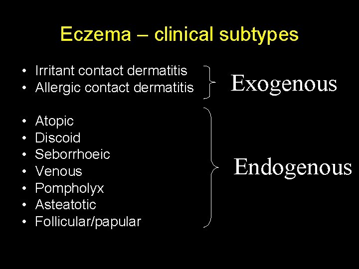 eczema endogeno
