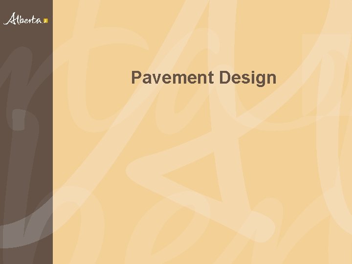 Pavement Design 