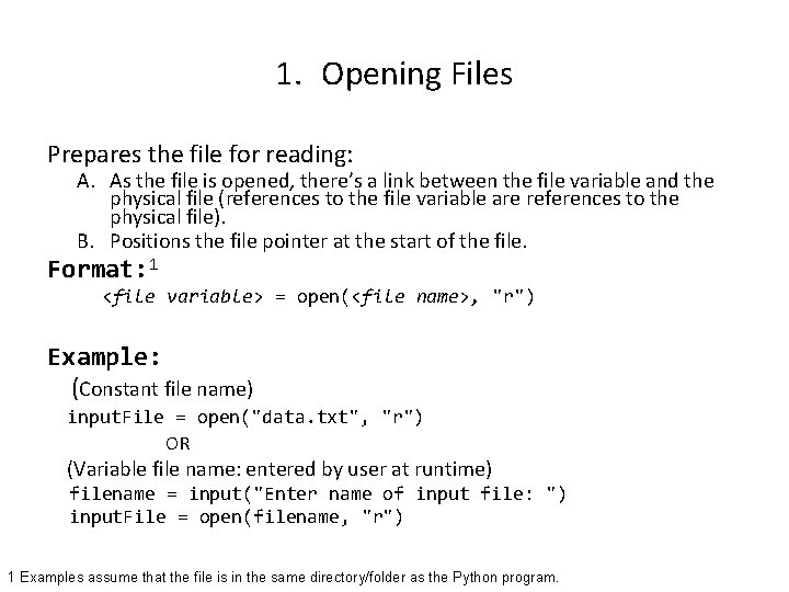 Introduction To Files In Python In this section
