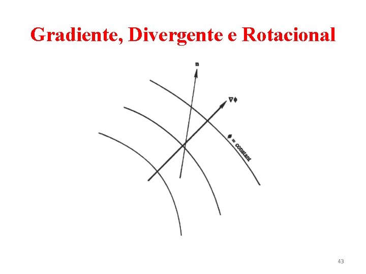 Gradiente, Divergente e Rotacional 43 