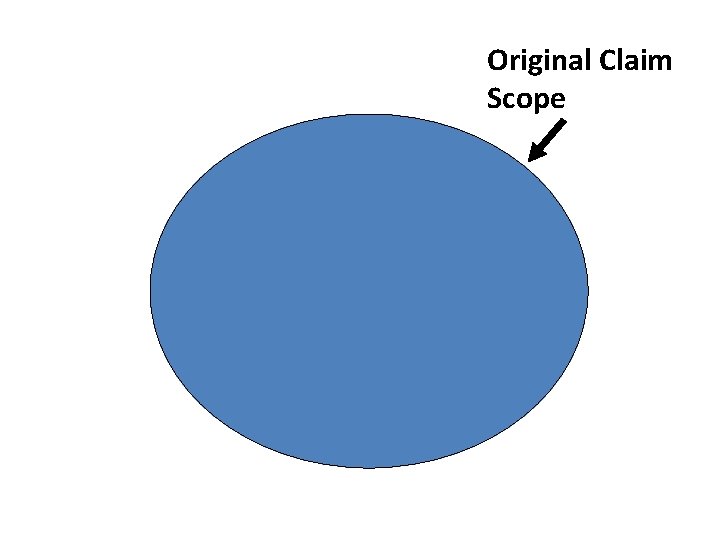 Original Claim Scope 