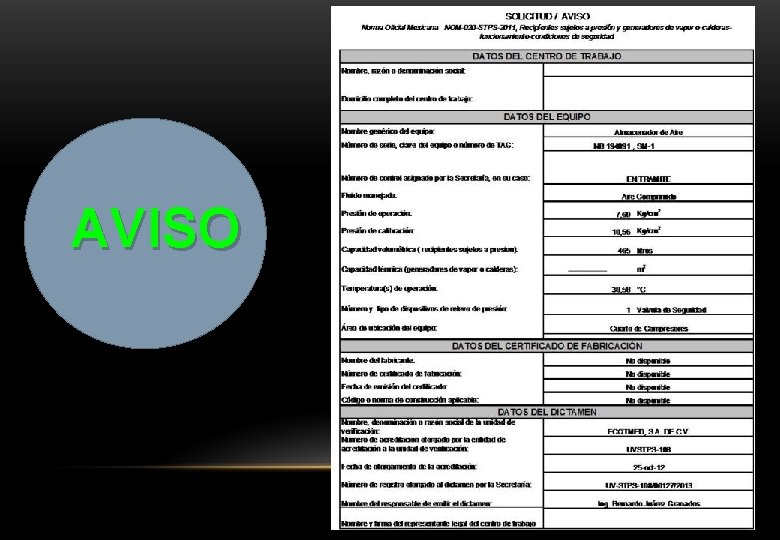 AVISO AVISO
