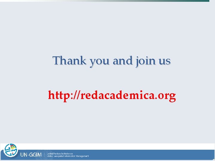 Thank you and join us http: //redacademica. org 