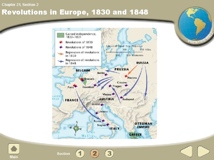 Chapter 21, Section 2 Revolutions in Europe, 1830 and 1848 