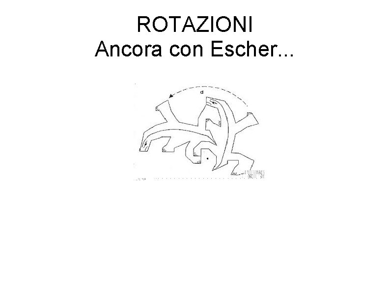 ROTAZIONI Ancora con Escher. . . 