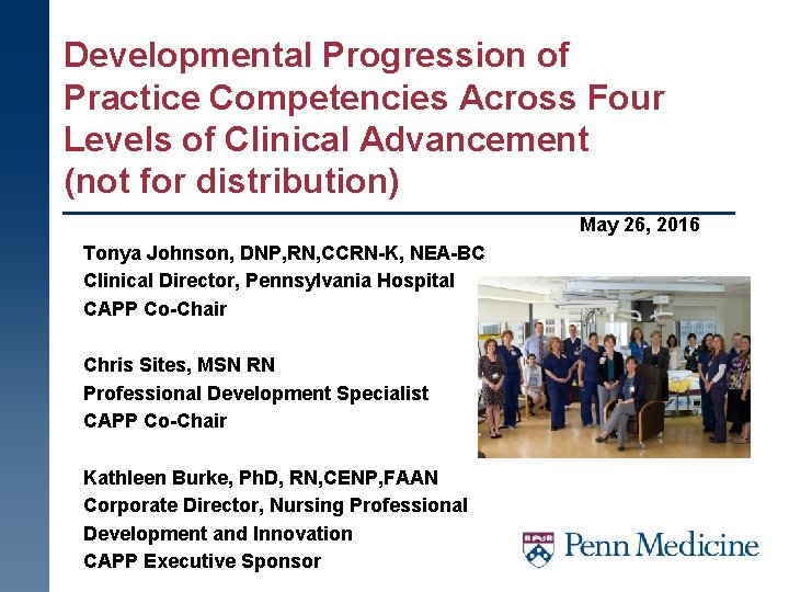 Developmental Progression of Practice Competencies Across Four Levels of Clinical Advancement (not for distribution)