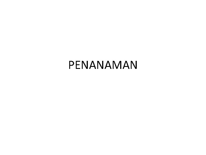 PENANAMAN 