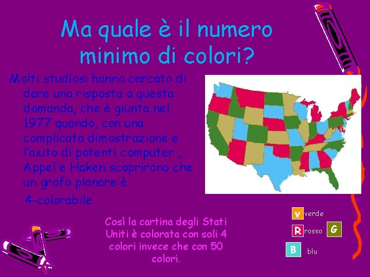 Ma quale è il numero minimo di colori? Molti studiosi hanno cercato di dare