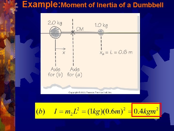 Example: Moment of Inertia of a Dumbbell 