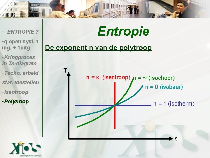 Entropie • ENTROPIE ? • q open syst. 1 ing. + 1 uitg De