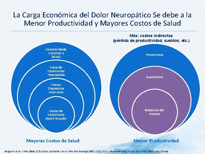 La Carga Económica del Dolor Neuropático Se debe a la Menor Productividad y Mayores