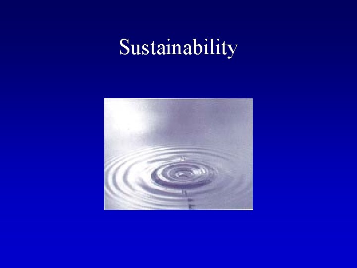 Sustainability 