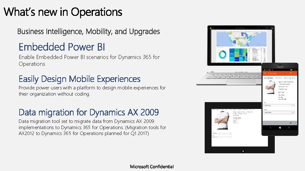 Enable Embedded Power BI scenarios for Dynamics 365 for Operations Provide power users with