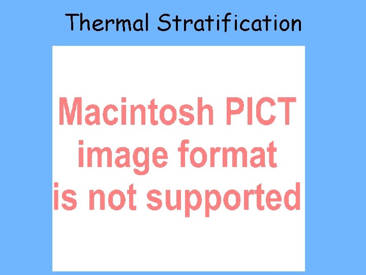 Thermal Stratification 