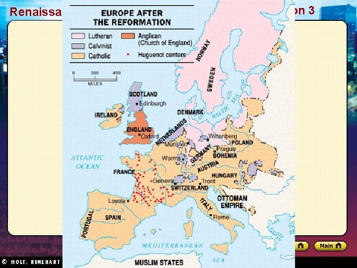 Renaissance and Reformation Section 3 