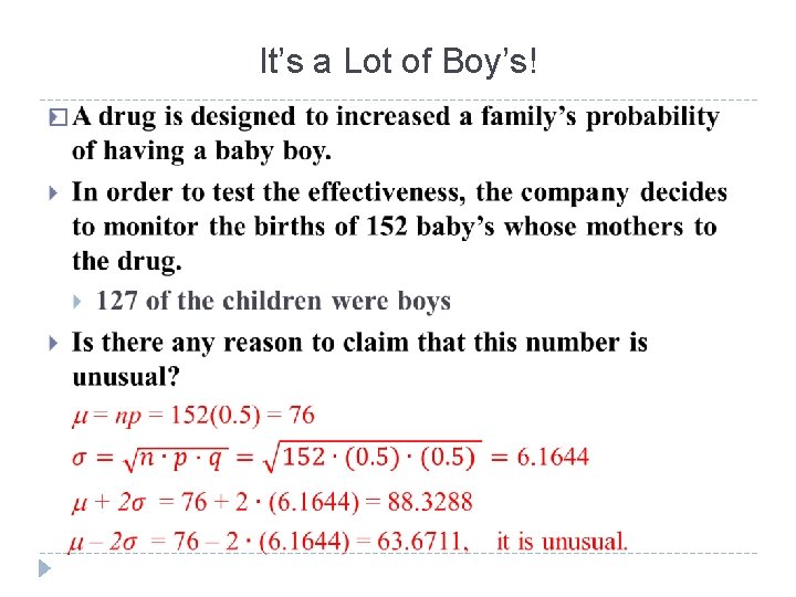 It’s a Lot of Boy’s! � 