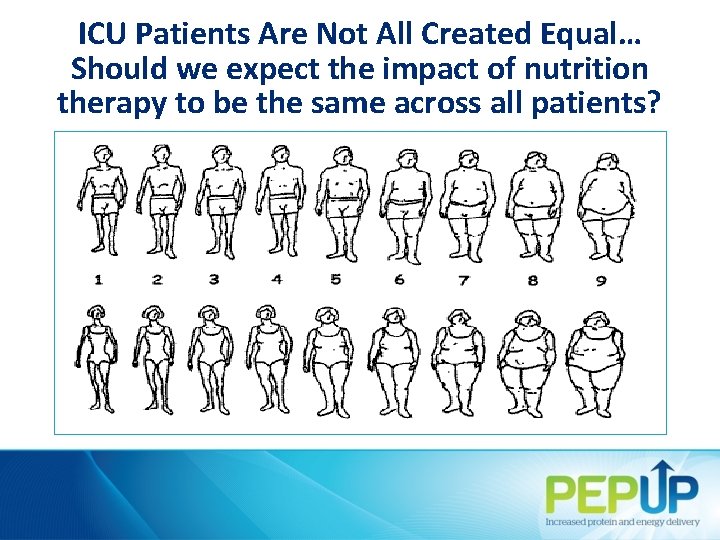 ICU Patients Are Not All Created Equal… Should we expect the impact of nutrition