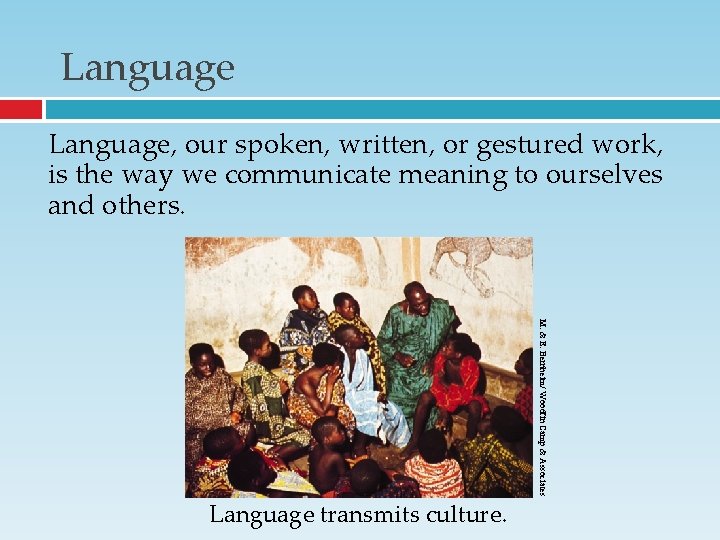 Language, our spoken, written, or gestured work, is the way we communicate meaning to Language, our spoken, written, or gestured work, is the way we communicate meaning to