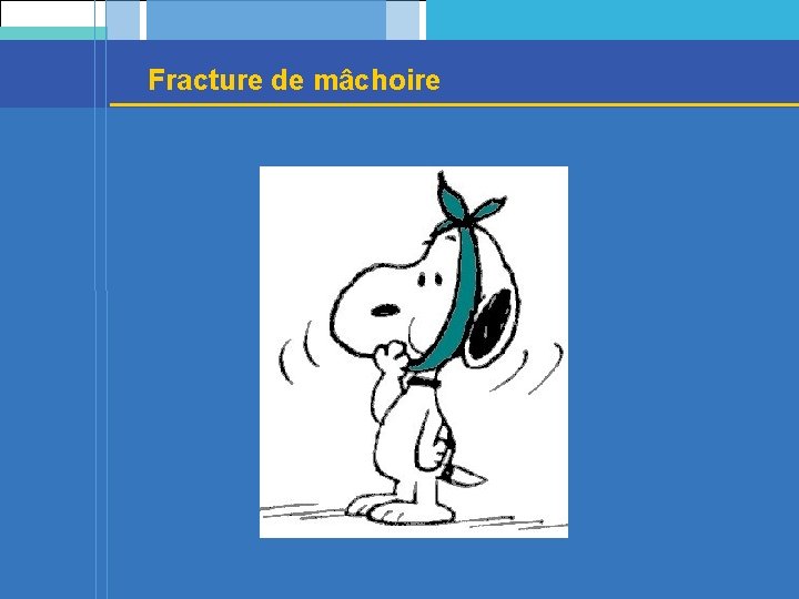 Fracture de mâchoire 