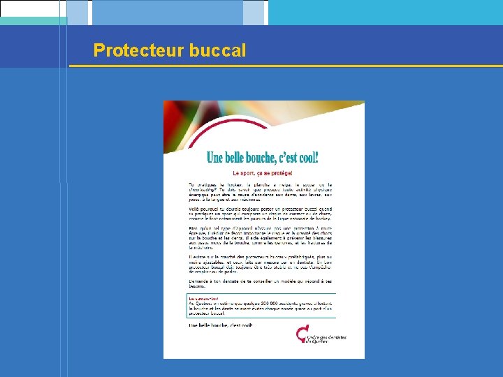 Protecteur buccal 