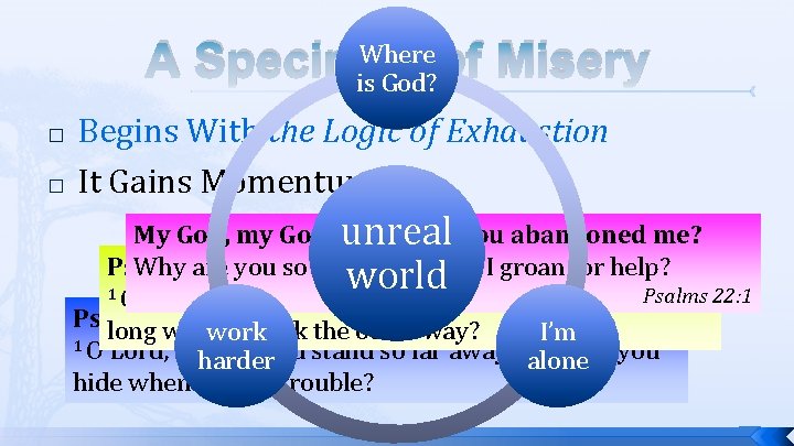 Where of Misery A Specimen is God? � � Begins With the Logic of Where of Misery A Specimen is God? � � Begins With the Logic of