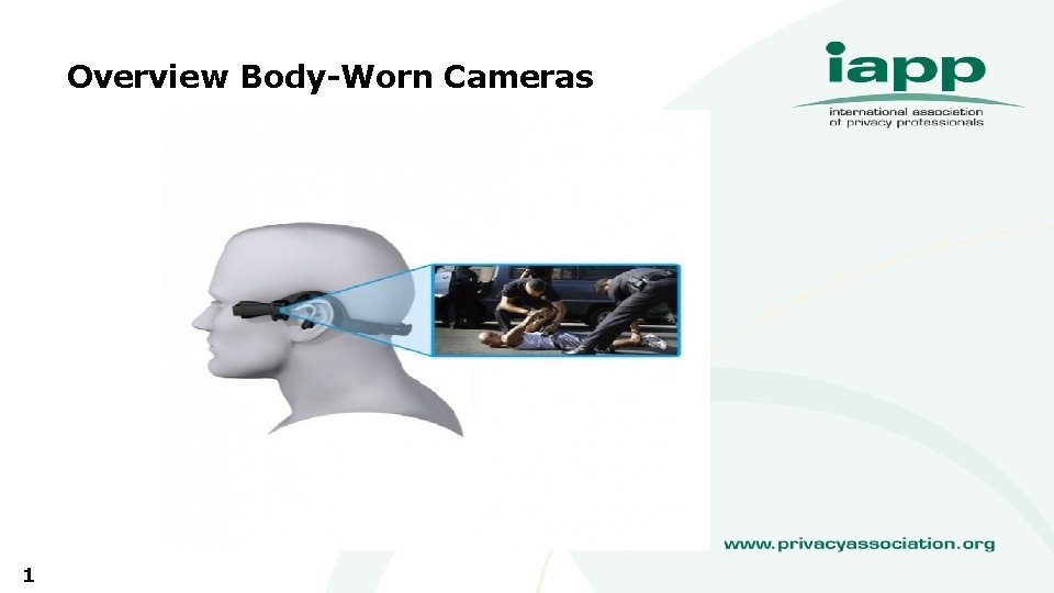 Overview Body-Worn Cameras 1 