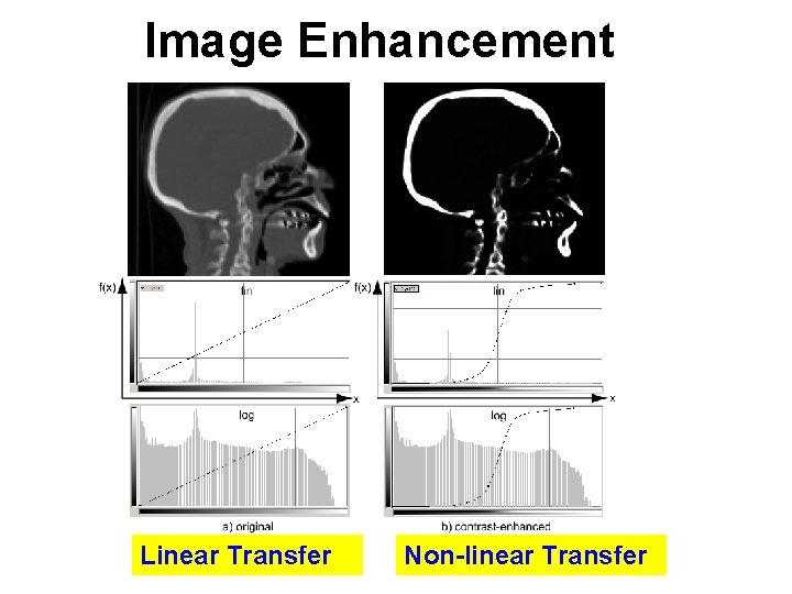 Image Enhancement Linear Transfer Non-linear Transfer 