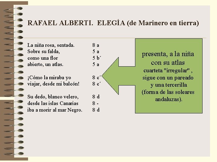 RAFAEL ALBERTI. ELEGÍA (de Marinero en tierra) La niña rosa, sentada. Sobre su falda, RAFAEL ALBERTI. ELEGÍA (de Marinero en tierra) La niña rosa, sentada. Sobre su falda,