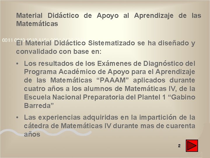 Material Didáctico de Apoyo al Aprendizaje de las Matemáticas El Material Didáctico Sistematizado se Material Didáctico de Apoyo al Aprendizaje de las Matemáticas El Material Didáctico Sistematizado se