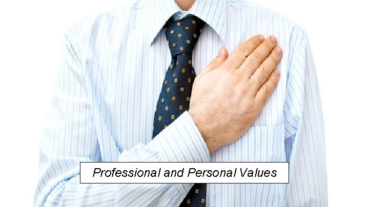Professional and Personal Values 