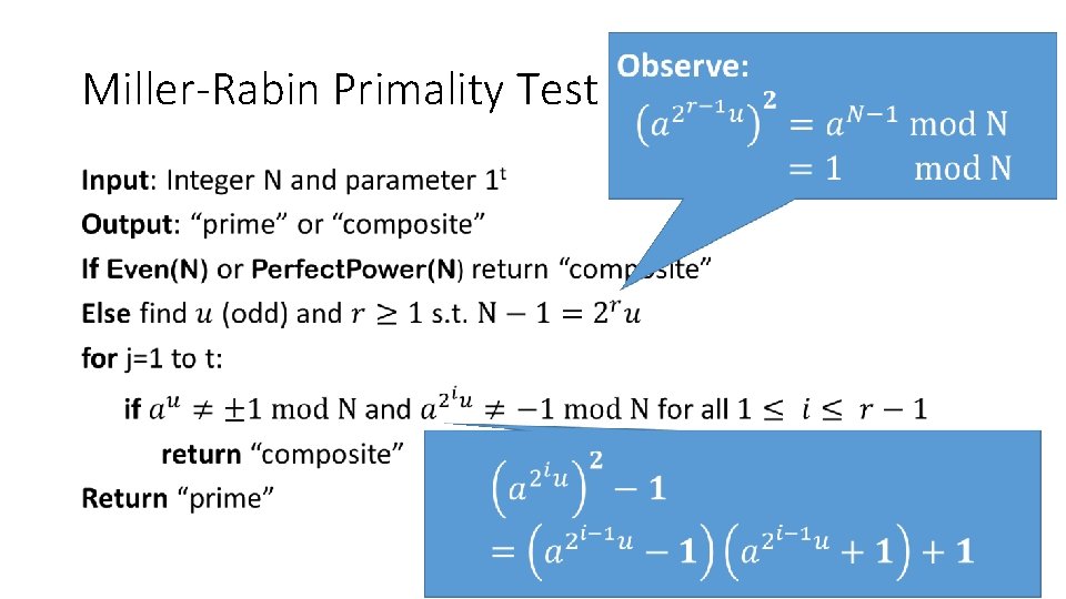 Miller-Rabin Primality Test • 36 