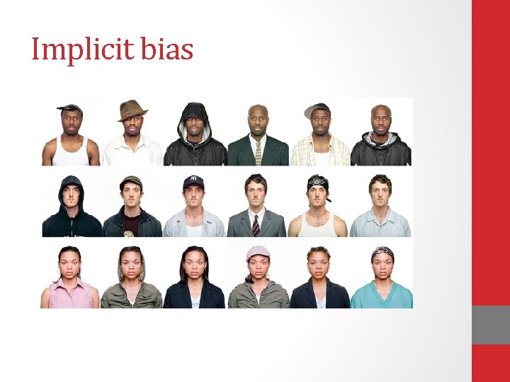 Implicit bias Implicit bias
