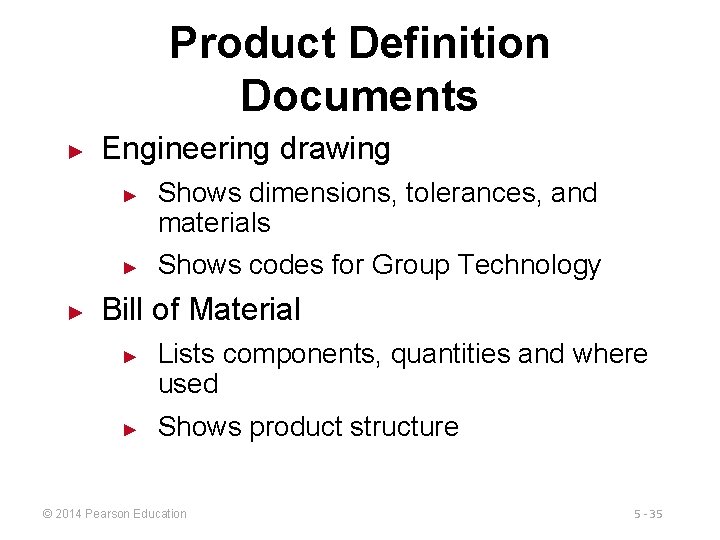 Product Definition Documents ► Engineering drawing ► ► ► Shows dimensions, tolerances, and materials