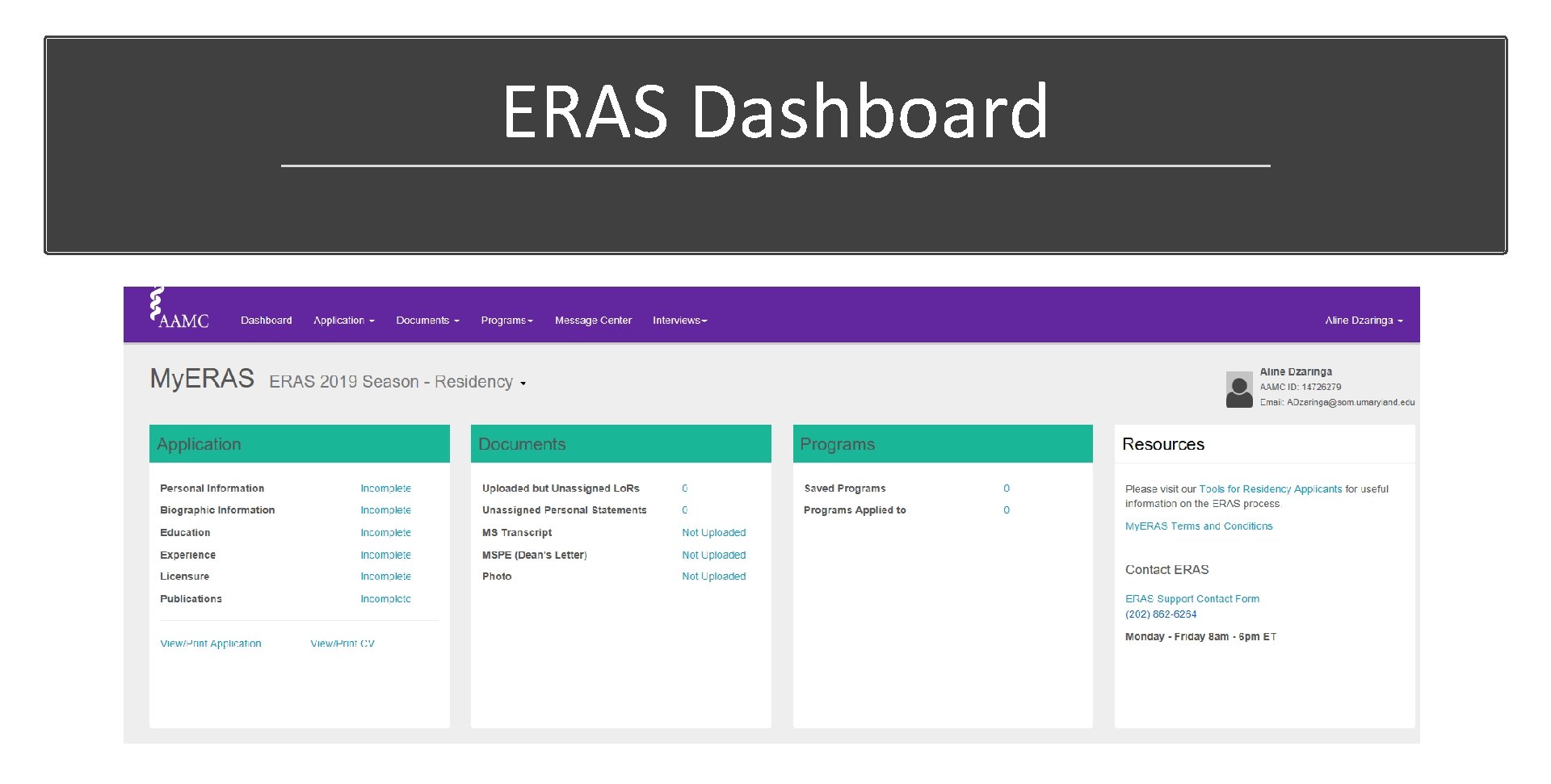 ERAS Dashboard 