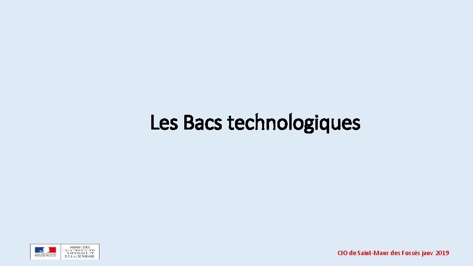 Les Bacs technologiques CIO de Saint-Maur des Fossés janv 2019 