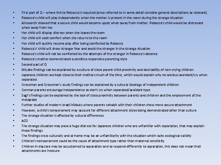 • • • • • • First part of Q – where link • • • • • • First part of Q – where link