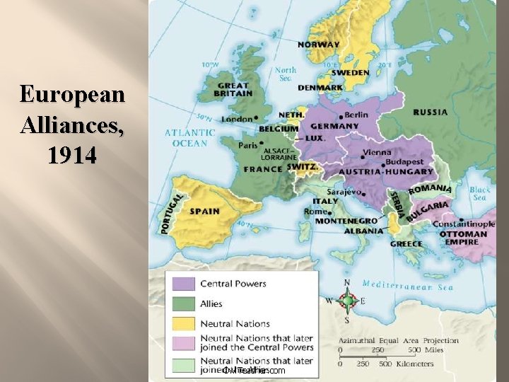 European Alliances, 1914 Owl. Teacher. com 