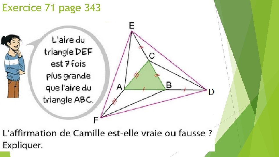 Exercice 71 page 343 23 