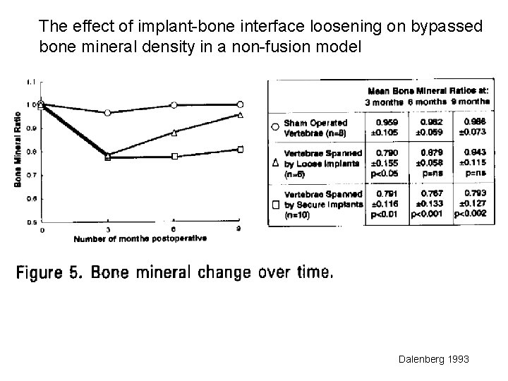 The effect of implant-bone interface loosening on bypassed bone mineral density in a non-fusion